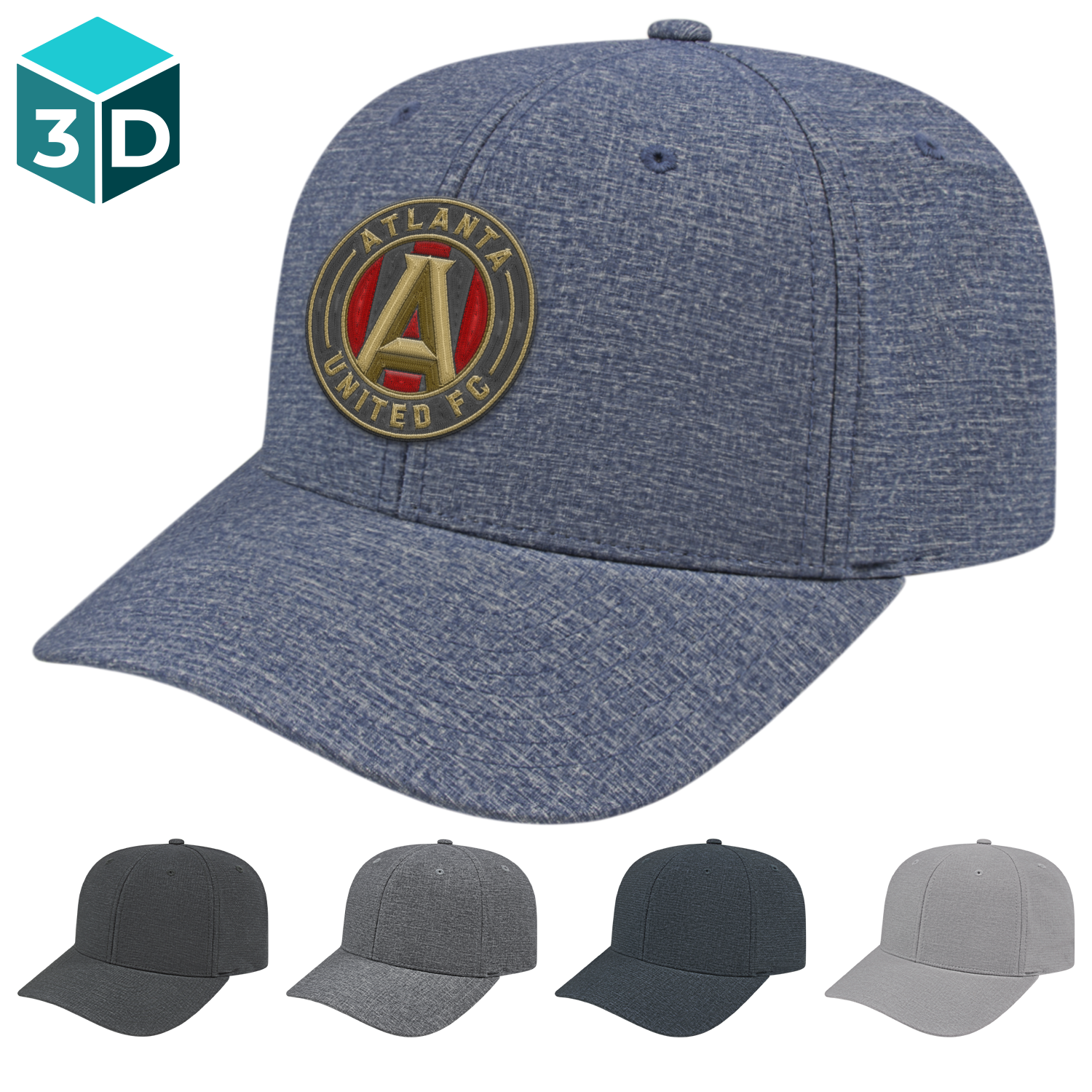 Charcoal C A Flexfit 110 Melange Snap Back Cap