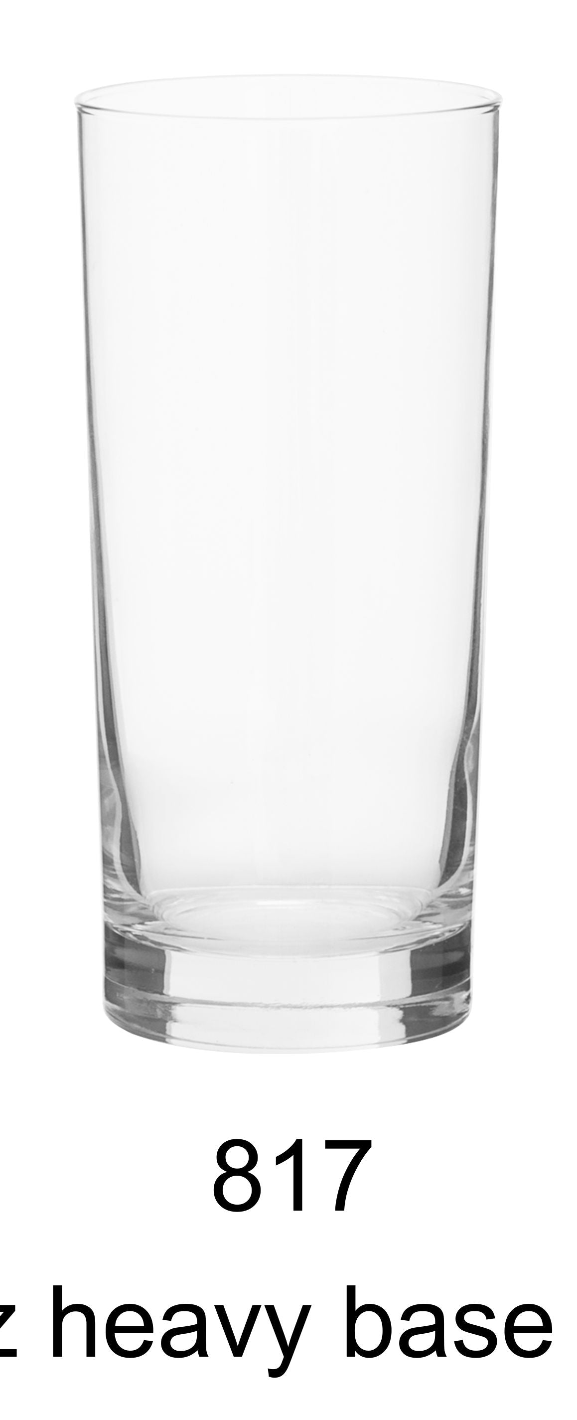 15 oz heavy base glass cooler