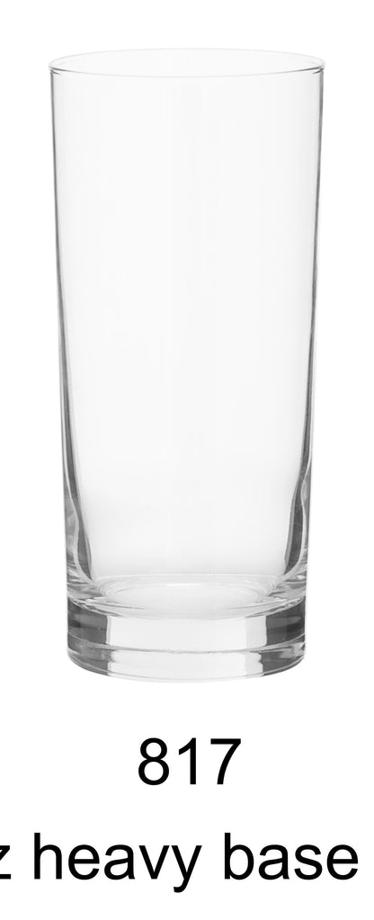 15 oz heavy base glass cooler