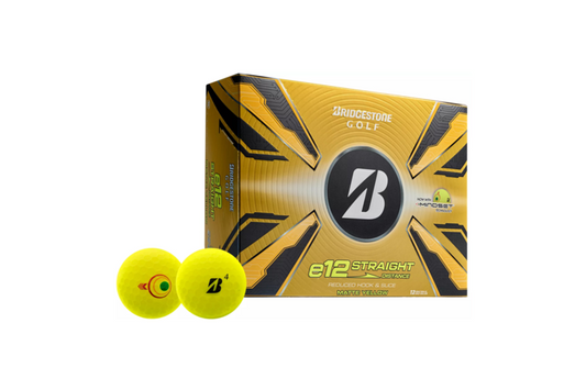 Bridgestone e12 Straight Golf Balls - Matte Yellow