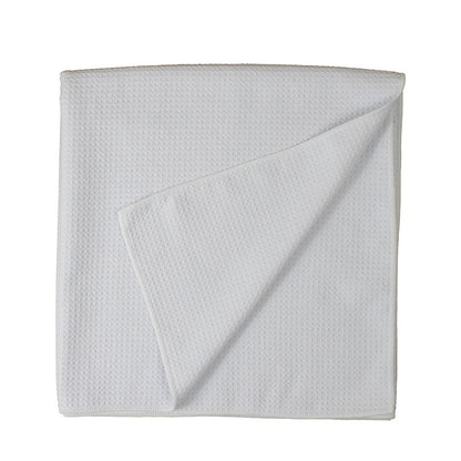 "AQUA" 30” x 60” Full Color Recycled RPET Waffle Weave Sand Free Beach/Yoga Towel