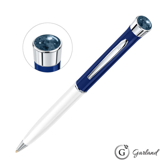 Garland® Patriot Aura Ballpoint Twist Pen - Chrome Accent