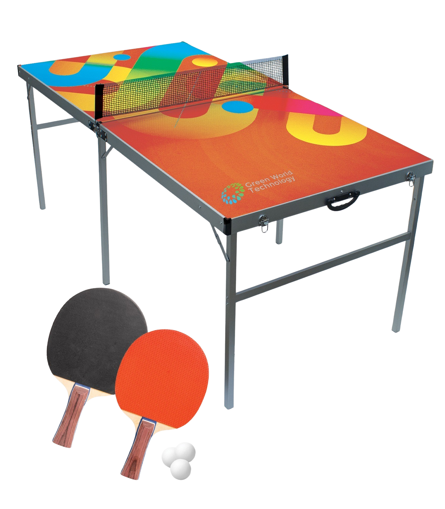 White Portable Ping Pong Table Set
