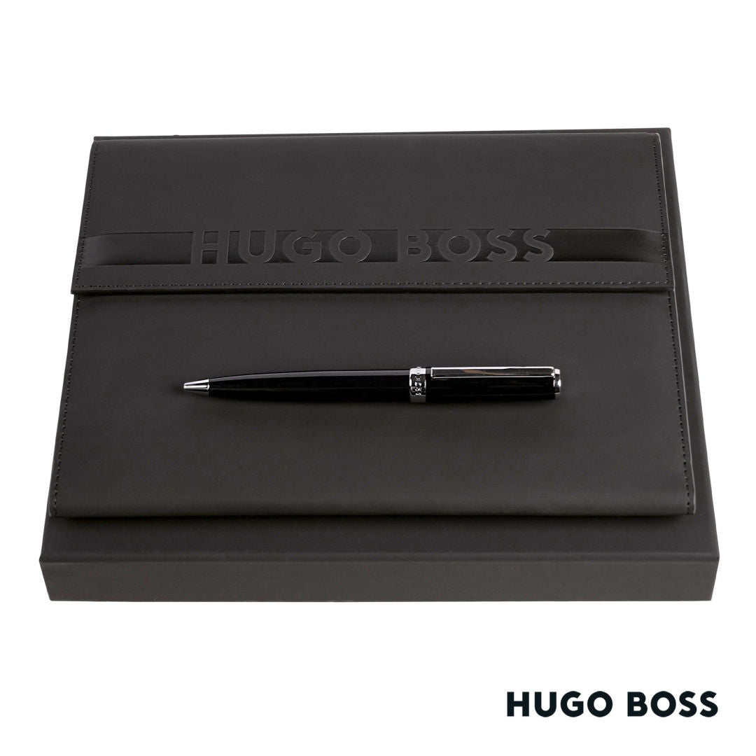 Hugo Boss® Ballpoint Pen & A5 Folder Set
