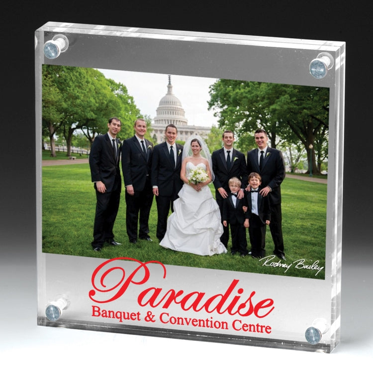 Clear Acrylic Entrapment Frame - 6-3/4" x 6-3/4"