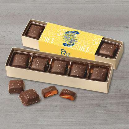 Chocolate Sea Salt Caramels Flight with Full-Color Wrap