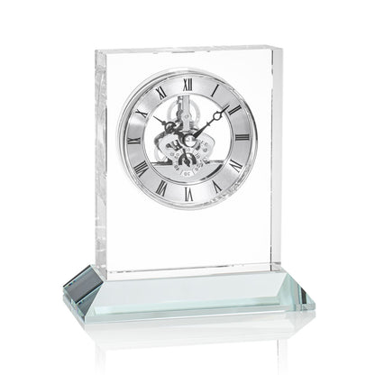 Ashland Clock on Base - Silver Dial