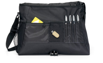 Black Focus Laptop Messenger Bag