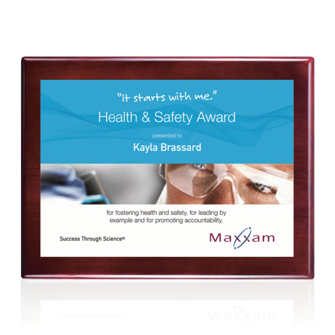 Oakleigh/AstroSub Plaque - Rosewood/White