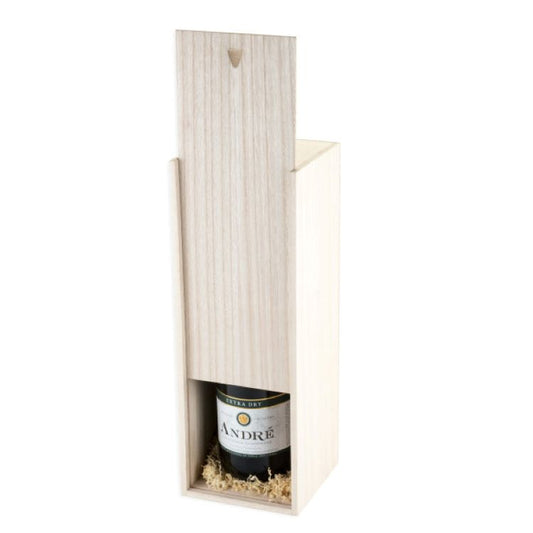 Twine Living® 1-Bottle Paulownia Wood Champagne Box