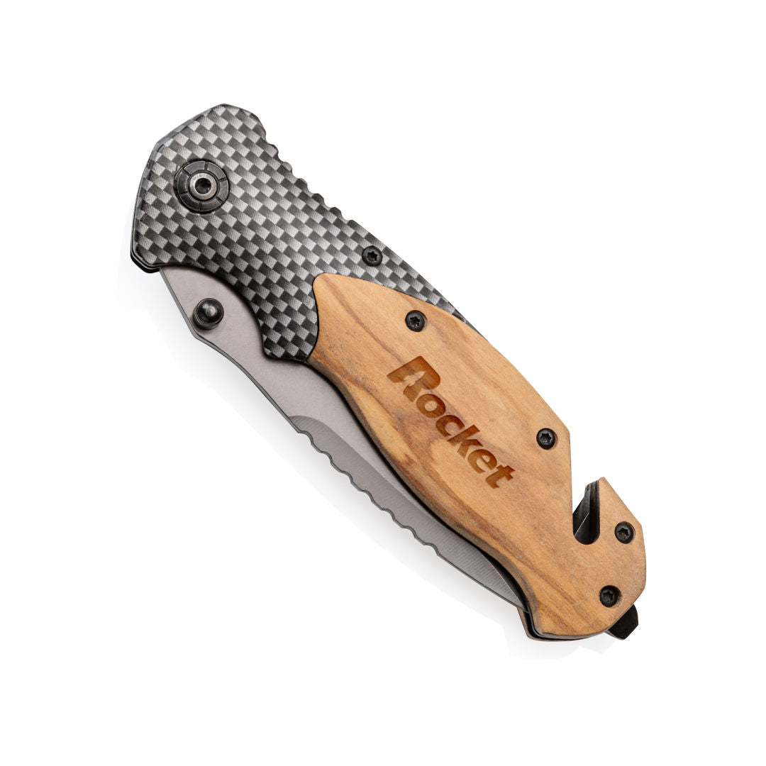 Raghorn Olive Wood Pocket Knife