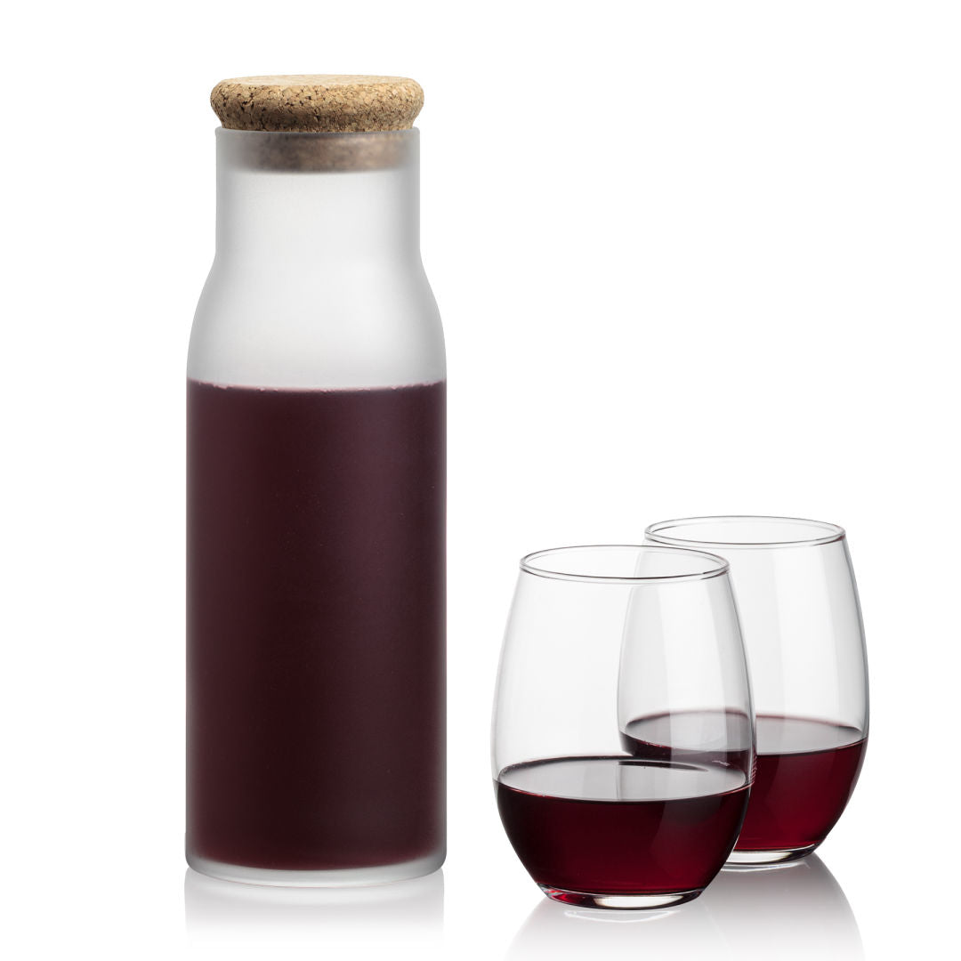 Yarmouth Carafe & Stanford Stemless Wine