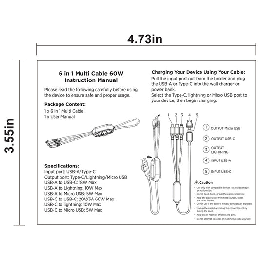 “VERSALINK” Charging Cable