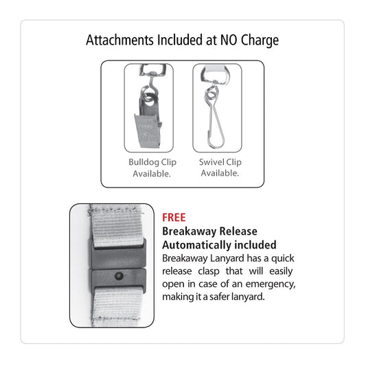 "LASALLE" 1/2” Import Air Ship Super Soft Polyester Multi-Color Sublimation Lanyard