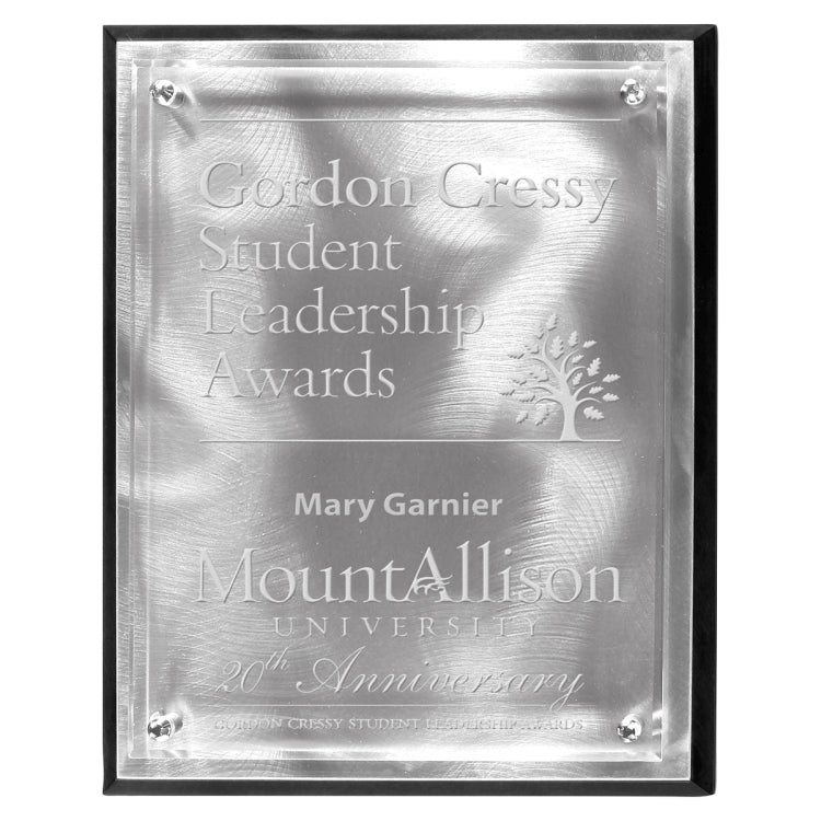 Alumo-Tech Series Plaque (9" x 12" x 1") - Laser Engraved