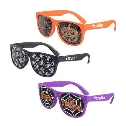 Assorted Colors Halloween Art Pinhole Sunglasses