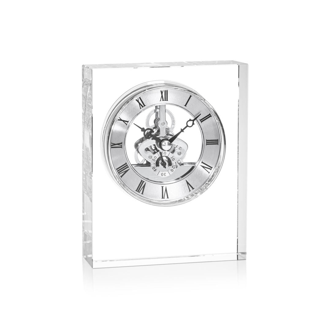 Ashland Silver VividPrint™ Clock