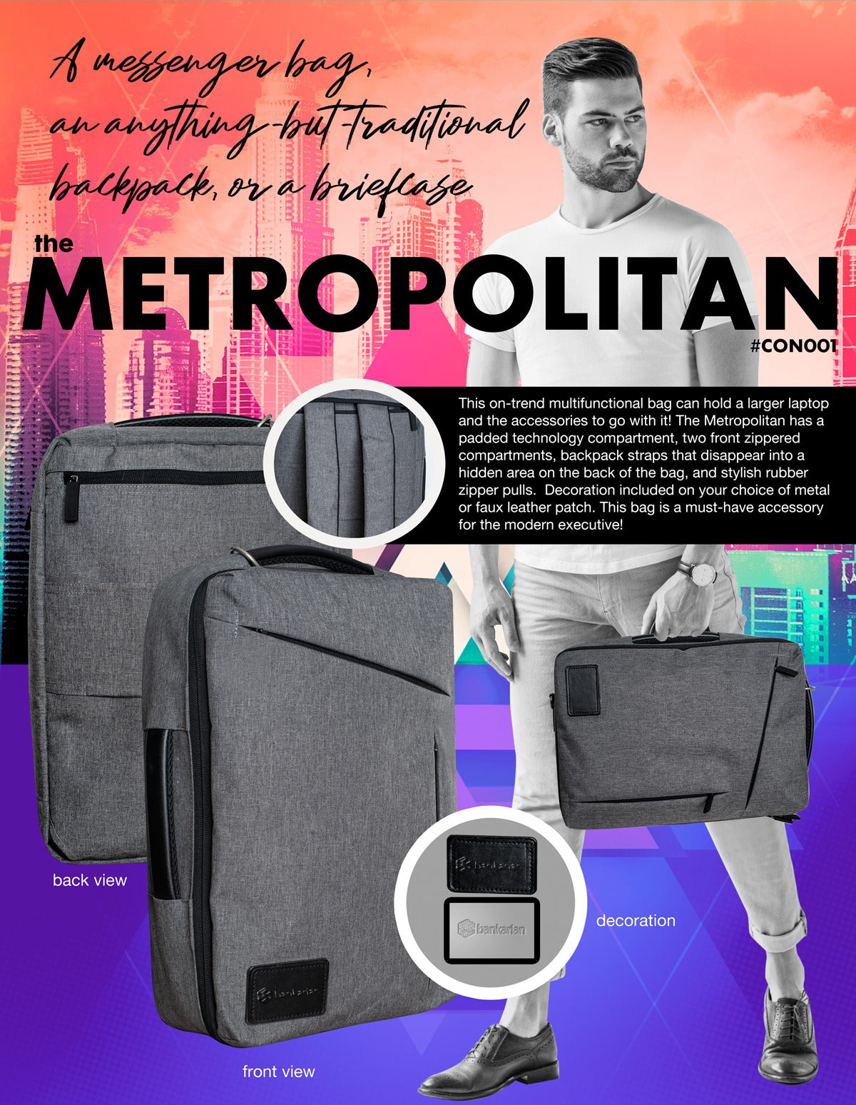The Metropolitan Messenger Backpack