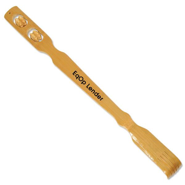 Wood Back Scratcher w/ 2 Massaging Rollers