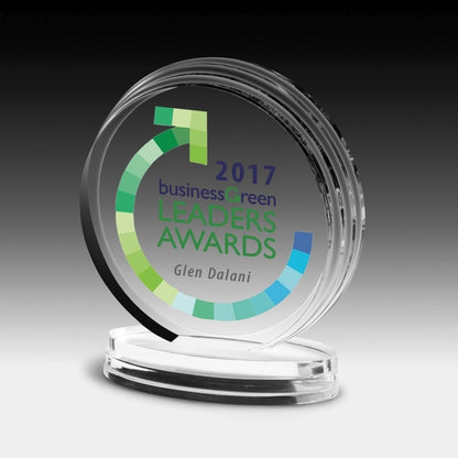 Round Legend Award (5 1/4"x6"x3/4") - Screen Print