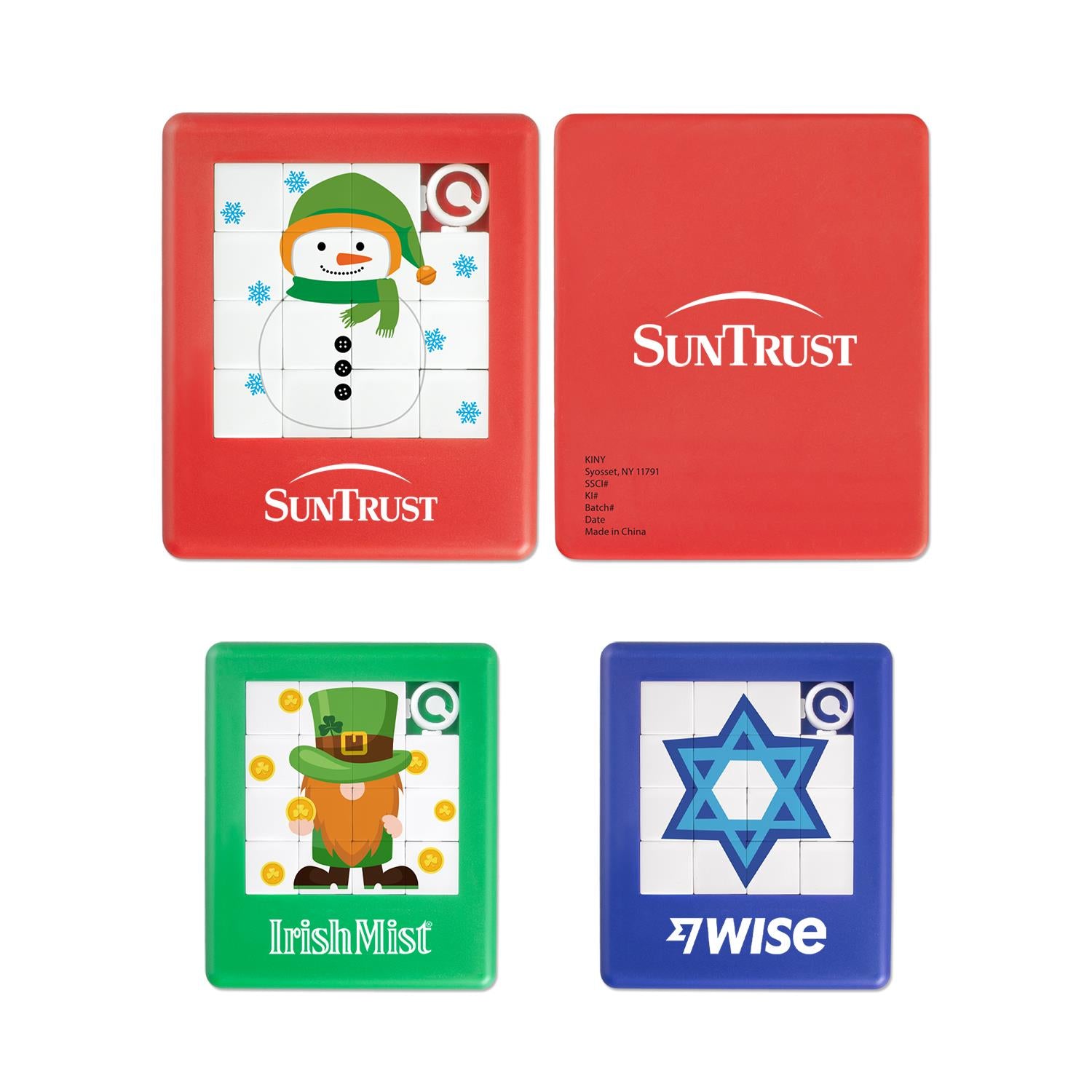 Red Holiday Slide Puzzle