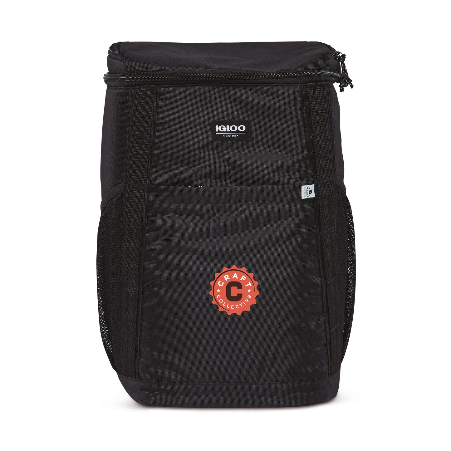 Black Igloo® REPREVE 36 Can Backpack Cooler