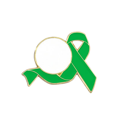 Awareness Ribbon Lapel Pins w/ Custom Logo