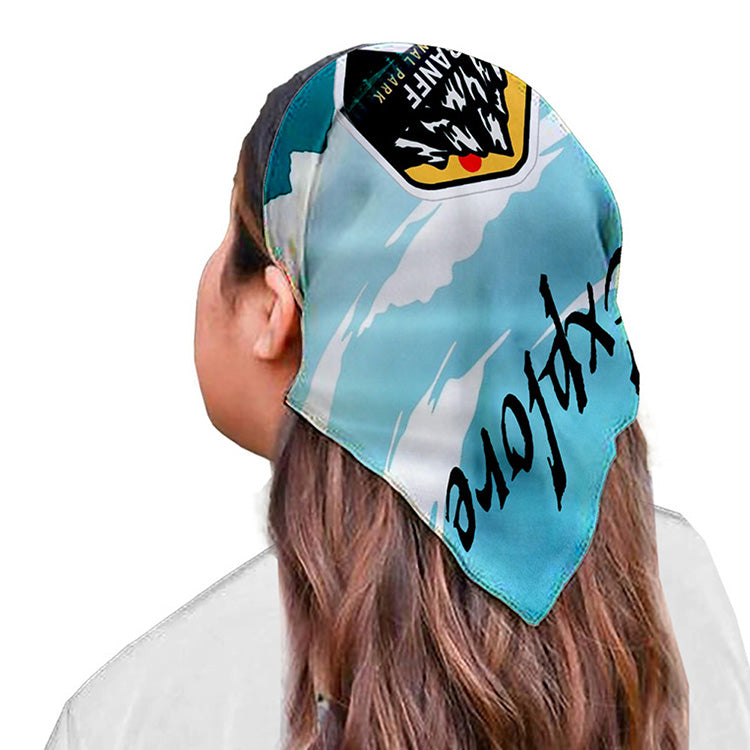 “THE AURORA BANDANA” Headband and Neck Wear Full Color Sublimation – Domestic Production – 22” x 22”