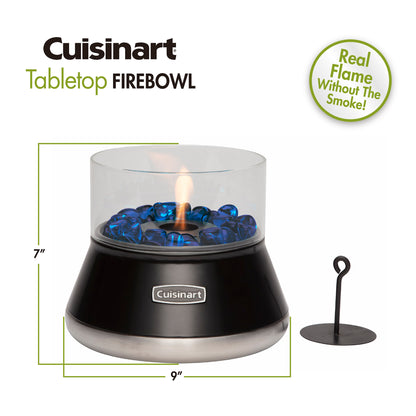 Black Cuisinart Outdoors® Petite Tabletop Fire Bowl
