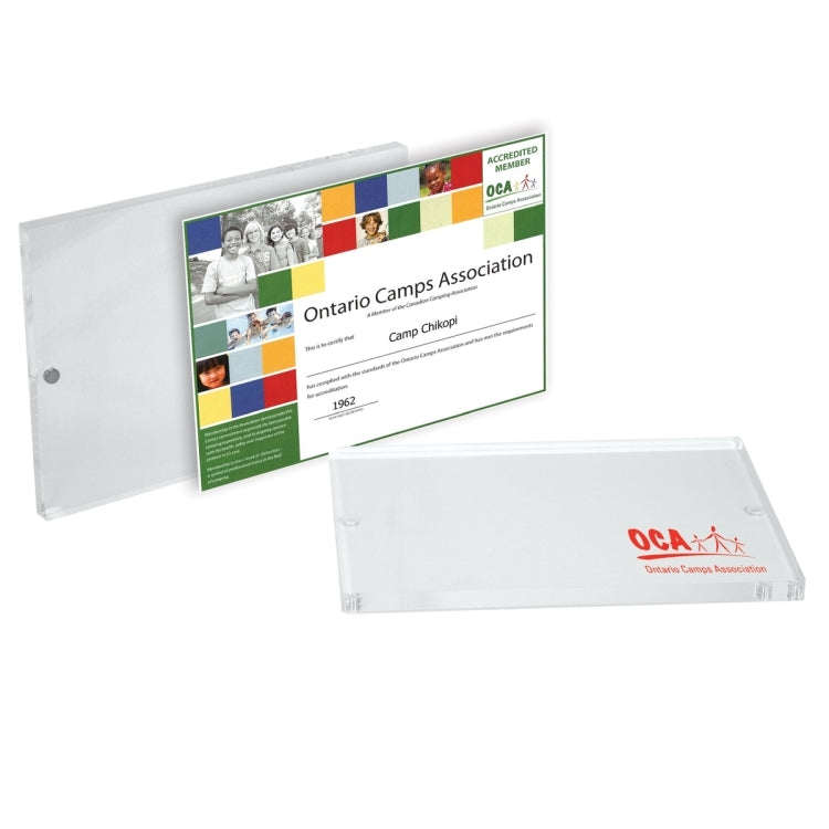 Laser Engraved Acrylic Magnetic Frame (5"x 7"x 3/4")