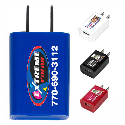 "Hamburg" UL Listed USB Wall Charger & AC Adaptor (Photoimage Full Color)