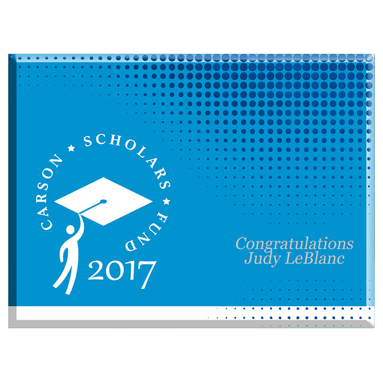 Full Bleed Background Silkscreened Plaque - 9” x 12”