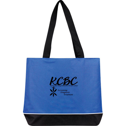 Contrast Zip Tote