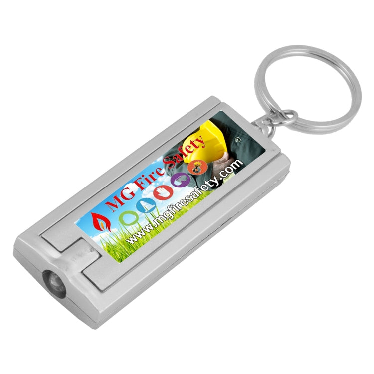 "Akari FC" PhotoImage ® Full Color Imprint Slim Keyholder Keylight with Bright White LED Light