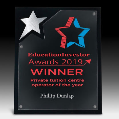 North Star Plaque - 4 Color Process - (8" x 10" x 5/8")