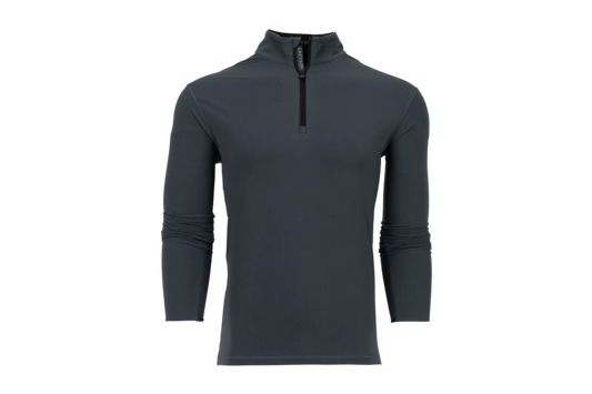 Greyson Tate Mockneck Quarter-Zip - Stingray Grey