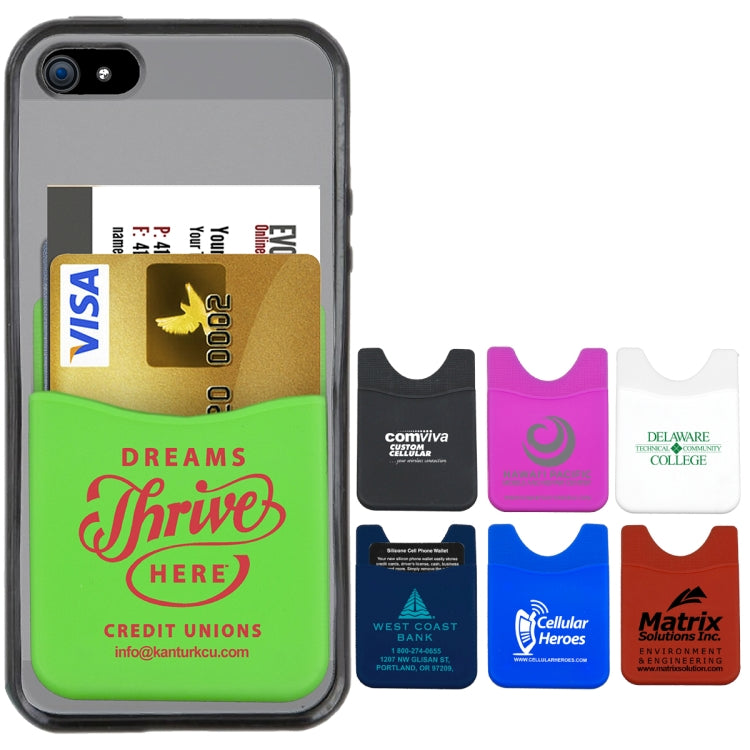 Red “Banker” Soft Silicone Cell Phone Wallet