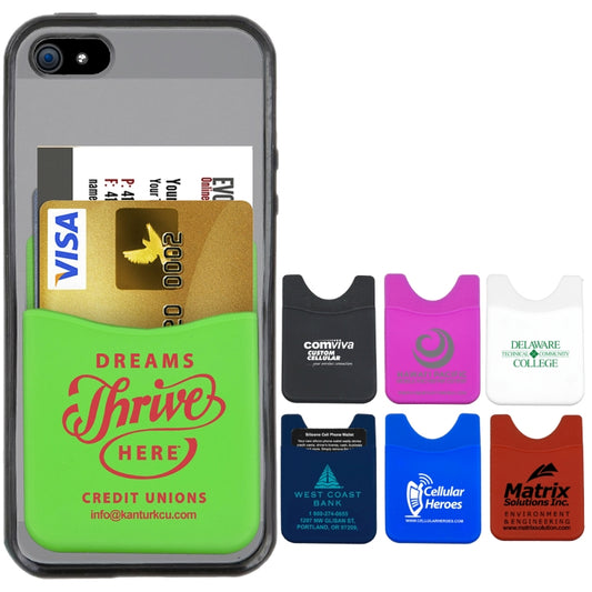 Red “Banker” Soft Silicone Cell Phone Wallet