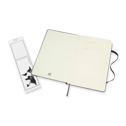 Black Moleskine® Hard Cover Large Double Layout Notebook