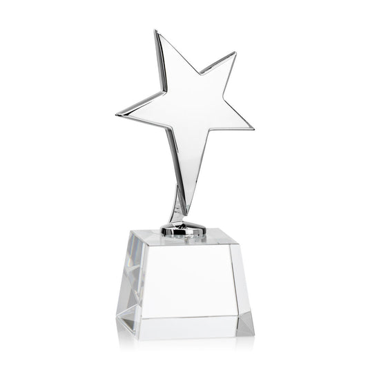 Tuscany Chrome Star VividPrint™ Award on Robson Base - Clear