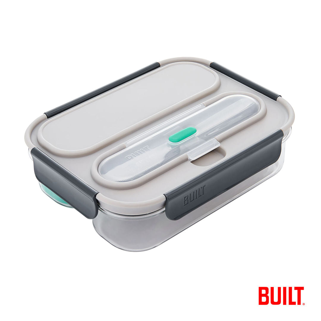 BUILT® 2 Compartment Bento Lunch Box w/Ice Pack