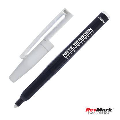 RevMark® Black Barrel Industrial Wet Erase Marker w/clip
