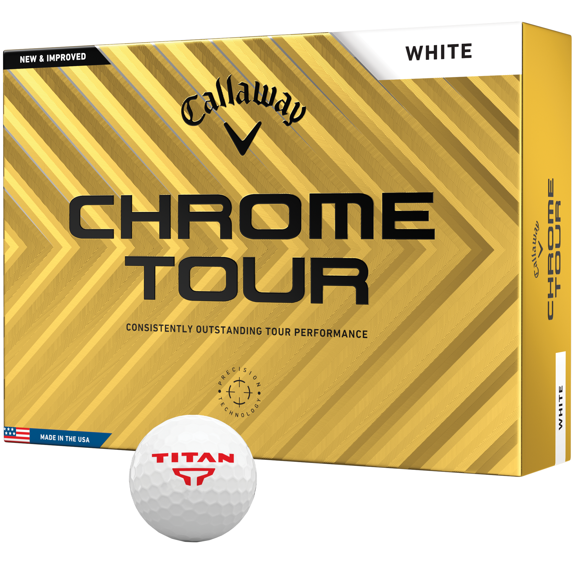 White Callaway Chrome Tour Golf Balls