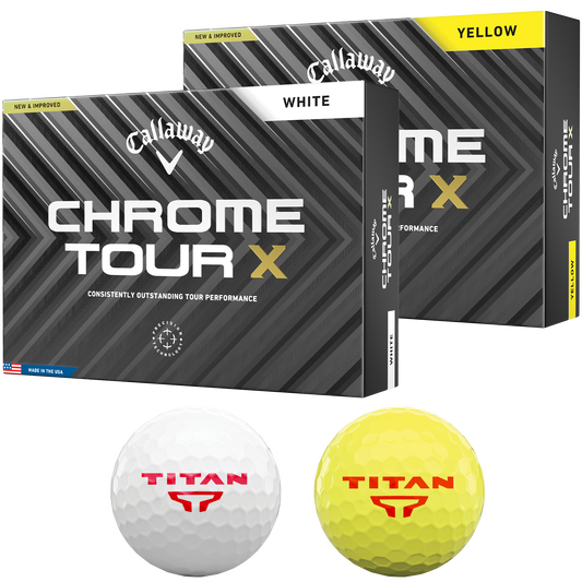 White Callaway Chrome Tour X Golf Ball