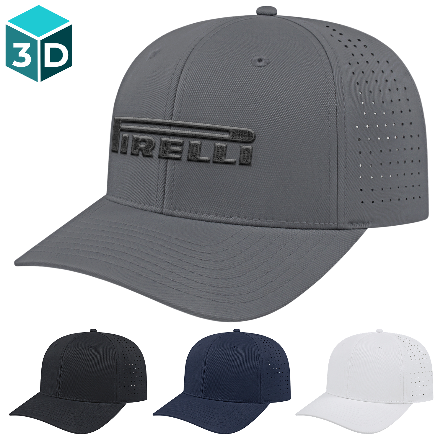Black Cap America Flex Fit Perforated Cap