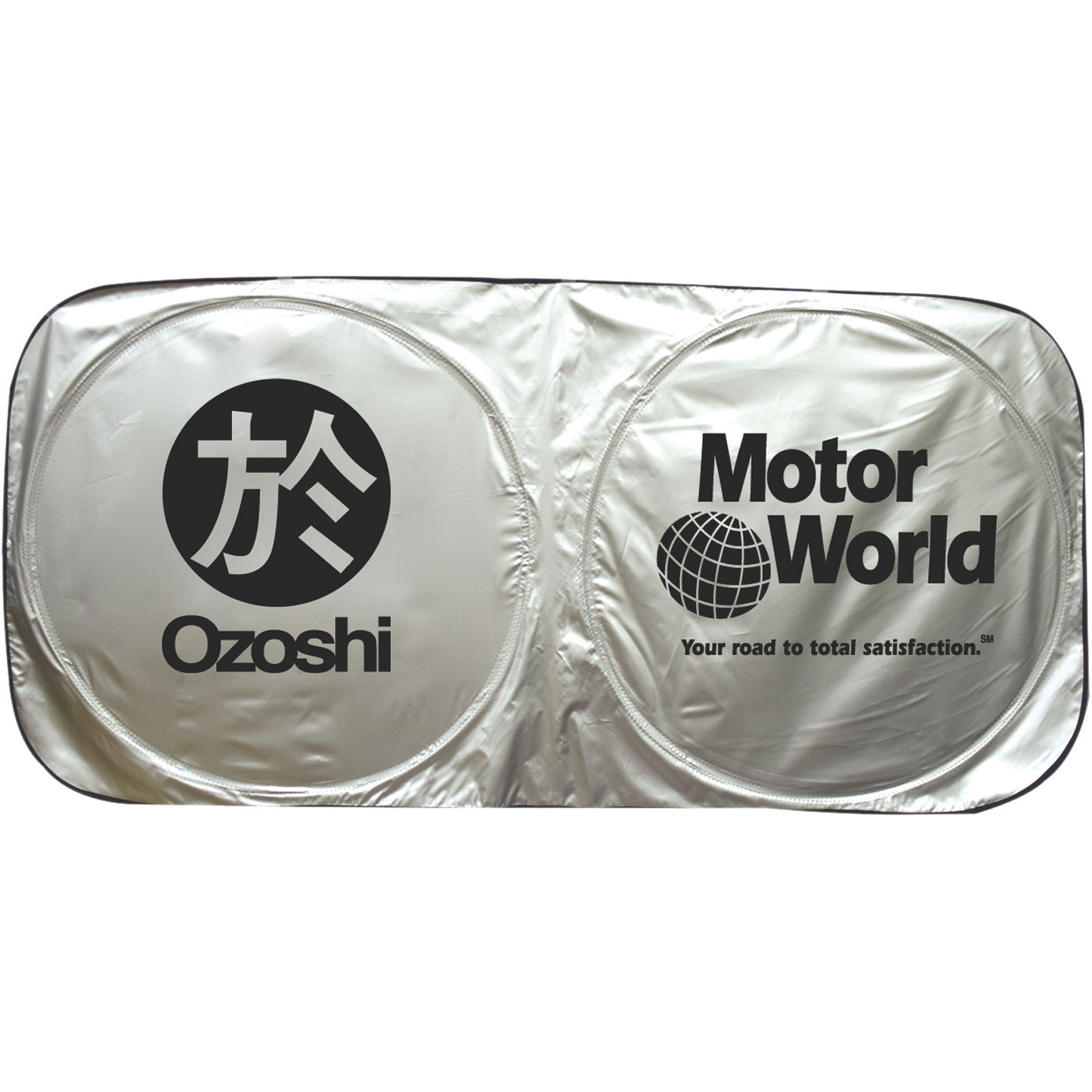 Black Silver Car Sun Shade