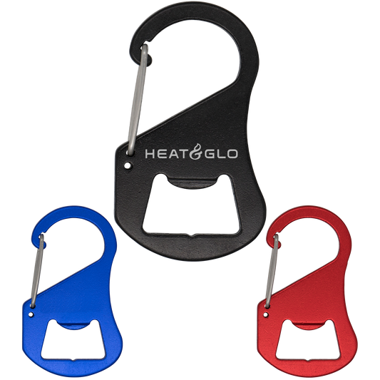Black Carabiner Bottle Opener