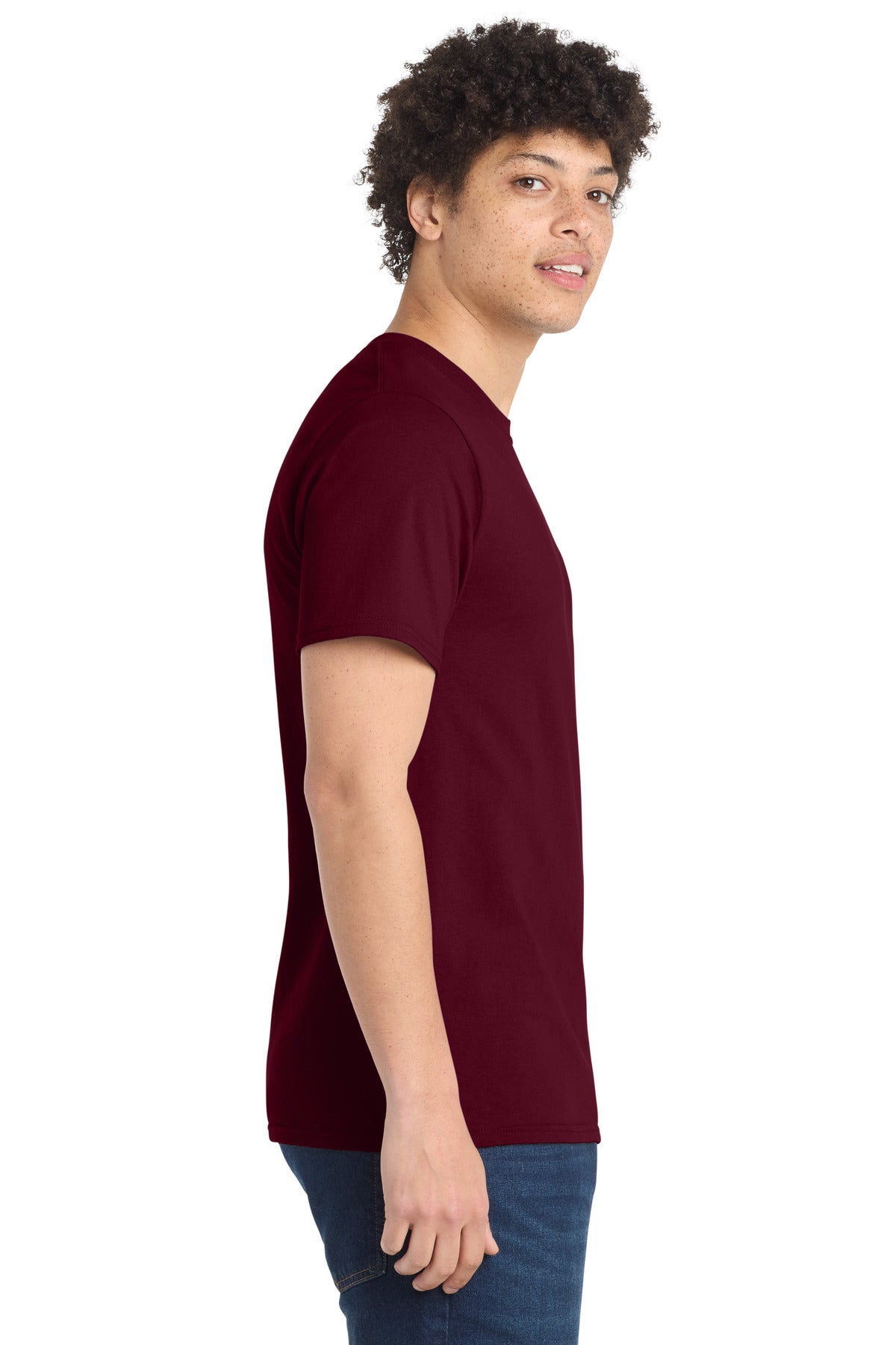 Cardinal Port & Company Tall Essential Tee. PC61T