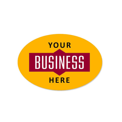 Oval Sticker