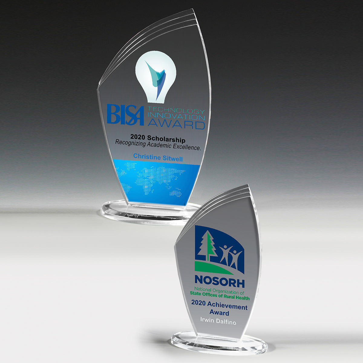 Allure Acrylic Award (4 1/2" x 8" x 3/8") - Laser Engraved